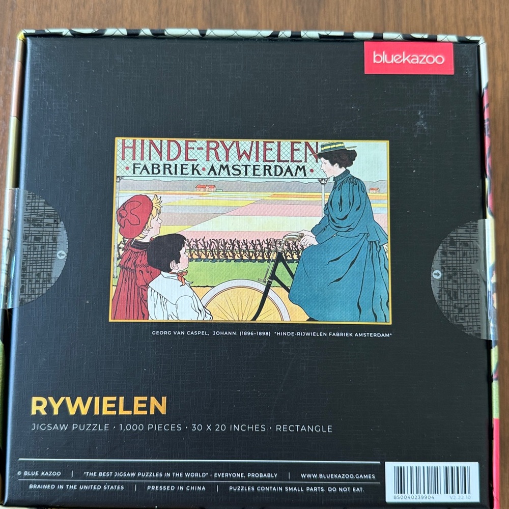 Blue Kazoo Puzzle 1000 PC with Vintage Art RYWIELEN. Sealed NWT 🧩 - Picture 2 of 2
